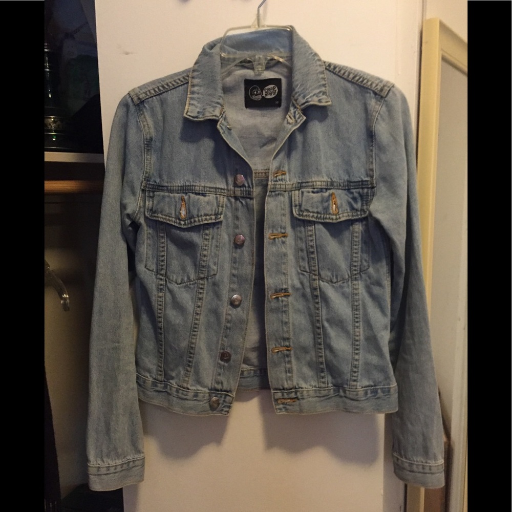 Cheap Monday light wash denim jean jacket XS